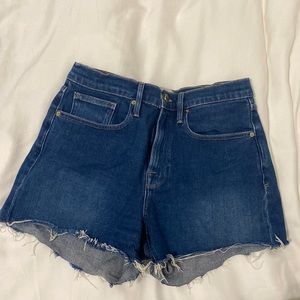 Frame le brigette cut off high waisted jean shorts